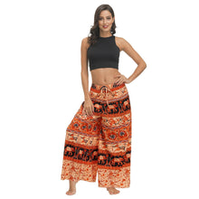 Load image into Gallery viewer, Bohemian Print Ethnic Loose Wide-leg Pants