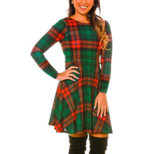 Load image into Gallery viewer, Autumn and winter new Christmas clothing print long-sleeved women's dress