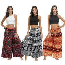 Load image into Gallery viewer, Bohemian Print Ethnic Loose Wide-leg Pants