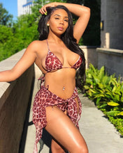 Load image into Gallery viewer, New Style Swimsuit Bikini Three-piece Mesh Swimwear