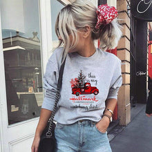 Load image into Gallery viewer, Christmas Hooded Sweater Loose 3D Print Top