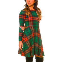 Load image into Gallery viewer, Autumn and winter new Christmas clothing print long-sleeved women's dress