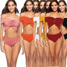 Load image into Gallery viewer, Summer New Sexy Cross Strap Two-piece Bikini