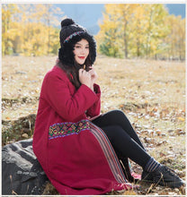 Load image into Gallery viewer, Winter ethnic wind oversize women's cotton-padded jackets