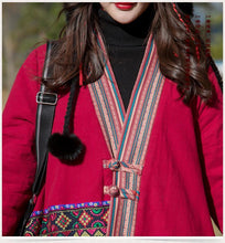 Load image into Gallery viewer, Winter ethnic wind oversize women's cotton-padded jackets