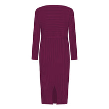 Load image into Gallery viewer, Autumn and winter hot sale New fashion women's long sweater knit lace dress