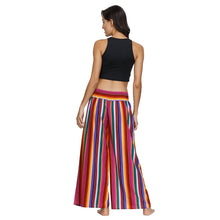 Load image into Gallery viewer, Floral Digital Print Women's Split Casual Pants Fashion Loose Wide Leg Pants Two Layers Yoga Boho Style Pants