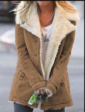 Load image into Gallery viewer, Warm Cotton Jacket with Long Sleeves and Plush In Autumn and Winter