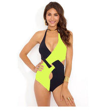 Load image into Gallery viewer, New Halter Strap One-piece Swimsuit
