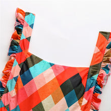 Load image into Gallery viewer, New Sexy One-piece Plaid Striped Swimsuit