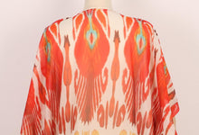 Load image into Gallery viewer, Retro Printed Bat Sleeve V-neck Holiday Bohemian Loose Dress