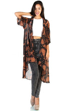 Load image into Gallery viewer, Chiffon Sun Moon Print Cardigan Sunscreen Bikini Blouse