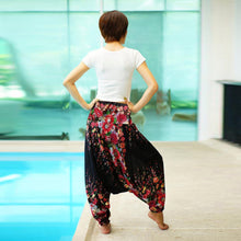 Load image into Gallery viewer, Digital Printed Women's Elastic Waist Loose Yoga Casual Pants