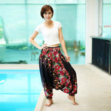 Load image into Gallery viewer, Digital Printed Women's Elastic Waist Loose Yoga Casual Pants