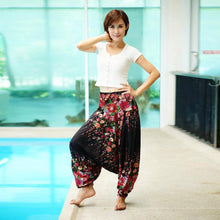 Load image into Gallery viewer, Digital Printed Women's Elastic Waist Loose Yoga Casual Pants