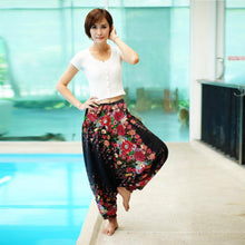 Load image into Gallery viewer, Digital Printed Women's Elastic Waist Loose Yoga Casual Pants