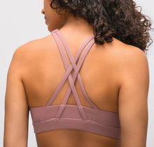 Load image into Gallery viewer, In Spring The New Sports Bra Women's Cross-beautiful Back Gathers and Runs Yoga Fitness Bra