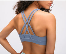 Load image into Gallery viewer, In Spring The New Sports Bra Women's Cross-beautiful Back Gathers and Runs Yoga Fitness Bra
