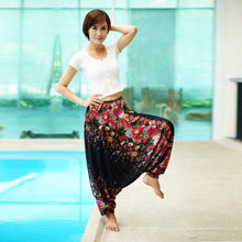 Load image into Gallery viewer, Digital Printed Women's Elastic Waist Loose Yoga Casual Pants