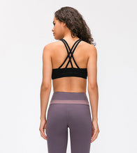 Load image into Gallery viewer, In Spring The New Sports Bra Women's Cross-beautiful Back Gathers and Runs Yoga Fitness Bra