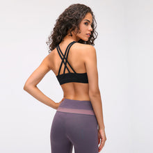 Load image into Gallery viewer, In Spring The New Sports Bra Women's Cross-beautiful Back Gathers and Runs Yoga Fitness Bra