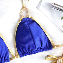 Load image into Gallery viewer, New Golden Strapless Sexy Backless Bikini