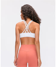 Load image into Gallery viewer, In Spring The New Sports Bra Women's Cross-beautiful Back Gathers and Runs Yoga Fitness Bra