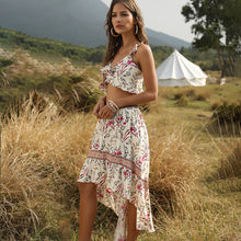 Load image into Gallery viewer, Beach Holiday Top + Skirt Bohemian Women's Two-Piece Suit