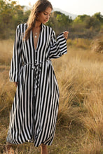 Load image into Gallery viewer, Stylish Women's Big Striped Comfortable Ultra-long Shirt Single-button Edgy Shirt