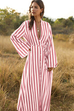 Load image into Gallery viewer, Stylish Women's Big Striped Comfortable Ultra-long Shirt Single-button Edgy Shirt