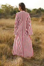 Load image into Gallery viewer, Stylish Women's Big Striped Comfortable Ultra-long Shirt Single-button Edgy Shirt