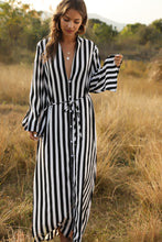 Load image into Gallery viewer, Stylish Women's Big Striped Comfortable Ultra-long Shirt Single-button Edgy Shirt