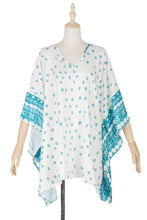 Load image into Gallery viewer, Bat Sleeve Long Sleeve Stitching Loose V-neck Summer Jacket Printed Women's Sunscreen Blouse