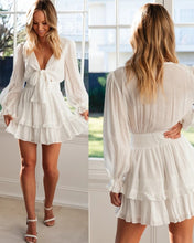 Load image into Gallery viewer, V-Neck long sleeve women's dress
