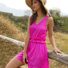 Load image into Gallery viewer, Solid Color Summer Lace-up Conjoined Shorts