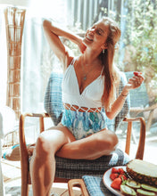 Load image into Gallery viewer, New Multicolor Printed Hollow One-piece Swimsuit