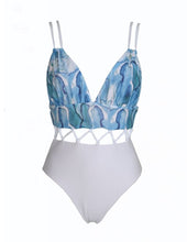 Load image into Gallery viewer, New Multicolor Printed Hollow One-piece Swimsuit
