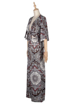 Load image into Gallery viewer, Vintage Summer Crushed Floral BowSc Jumpsuit