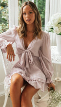 Load image into Gallery viewer, V-Neck long sleeve women's dress