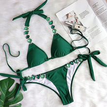 Load image into Gallery viewer, Sexy Bikini Split Diamond Swimsuit