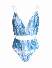 Load image into Gallery viewer, New Multicolor Printed Hollow One-piece Swimsuit