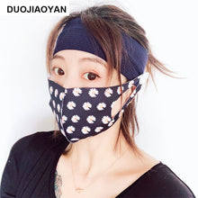 Load image into Gallery viewer, Sports Yoga Fitness Buns with Button Mask Anti-restraint Headband Solid Color Parent-child Couple Dress