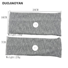 Load image into Gallery viewer, Sports Yoga Fitness Buns with Button Mask Anti-restraint Headband Solid Color Parent-child Couple Dress