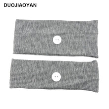 Load image into Gallery viewer, Sports Yoga Fitness Buns with Button Mask Anti-restraint Headband Solid Color Parent-child Couple Dress