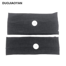 Load image into Gallery viewer, Sports Yoga Fitness Buns with Button Mask Anti-restraint Headband Solid Color Parent-child Couple Dress