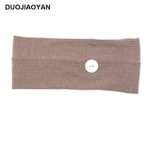 Load image into Gallery viewer, Sports Yoga Fitness Buns with Button Mask Anti-restraint Headband Solid Color Parent-child Couple Dress