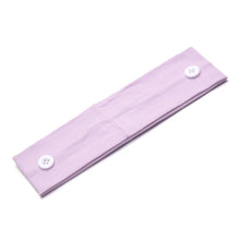 Load image into Gallery viewer, Solid Color Button Mask Hair Band Anti-strangulation Cotton Elastic Yoga Fitness for Men and Women Sports Wash Hair Accessories Can Be Customized