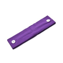 Load image into Gallery viewer, Solid Color Button Mask Hair Band Anti-strangulation Cotton Elastic Yoga Fitness for Men and Women Sports Wash Hair Accessories Can Be Customized
