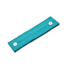Load image into Gallery viewer, Solid Color Button Mask Hair Band Anti-strangulation Cotton Elastic Yoga Fitness for Men and Women Sports Wash Hair Accessories Can Be Customized
