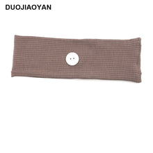 Load image into Gallery viewer, Sports Yoga Fitness Buns with Button Mask Anti-restraint Headband Solid Color Parent-child Couple Dress